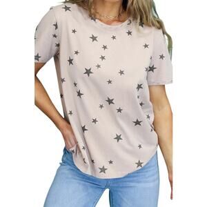 Wishlist star Melrose in the OC oversized star tee women’s sz S - Dusty rose